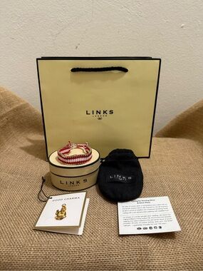 Links of London Limited Edition 1000 Red and White Friendship Bracelet.New